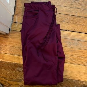 Greys anatomy maroon scrub pants